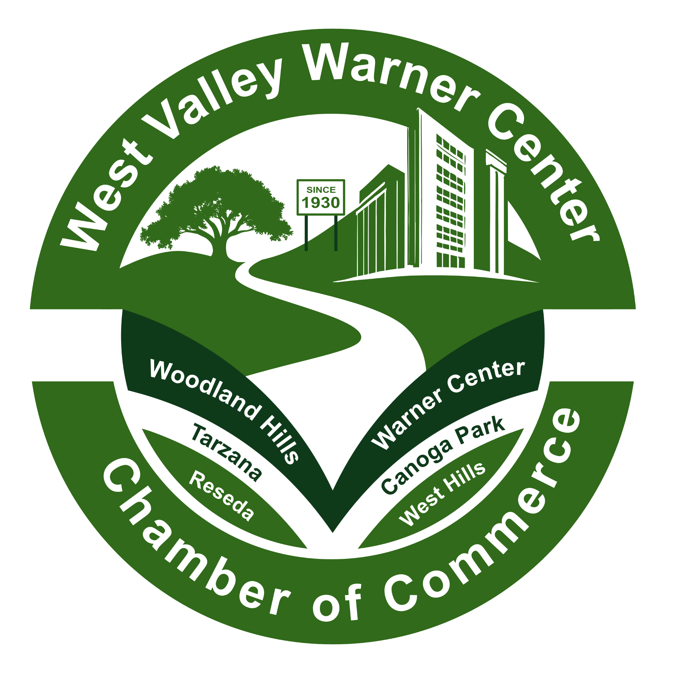 West Valley · Warner Center Chamber of Commerce seal